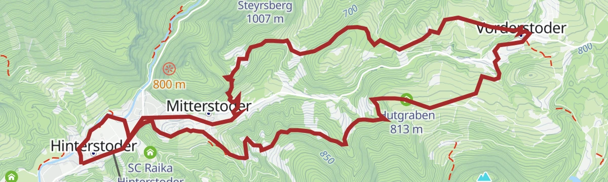 Route map: Hinterstoder-Vorderstoder Rundtour